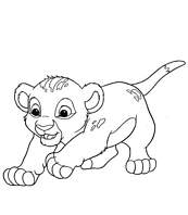 coloriage le roi lion bÃ©bÃ©